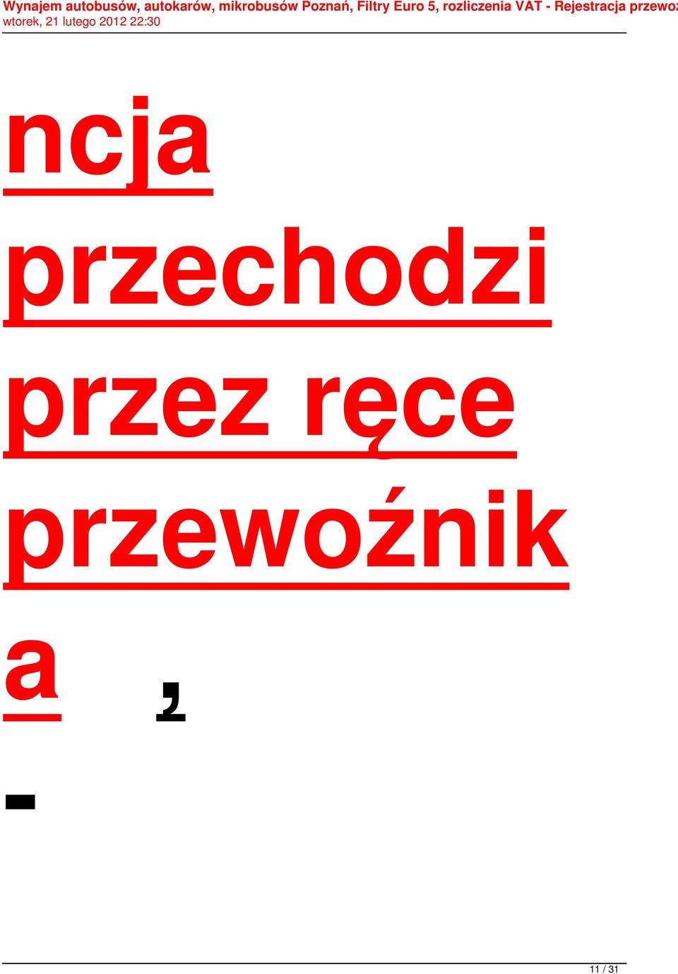 przez ręce