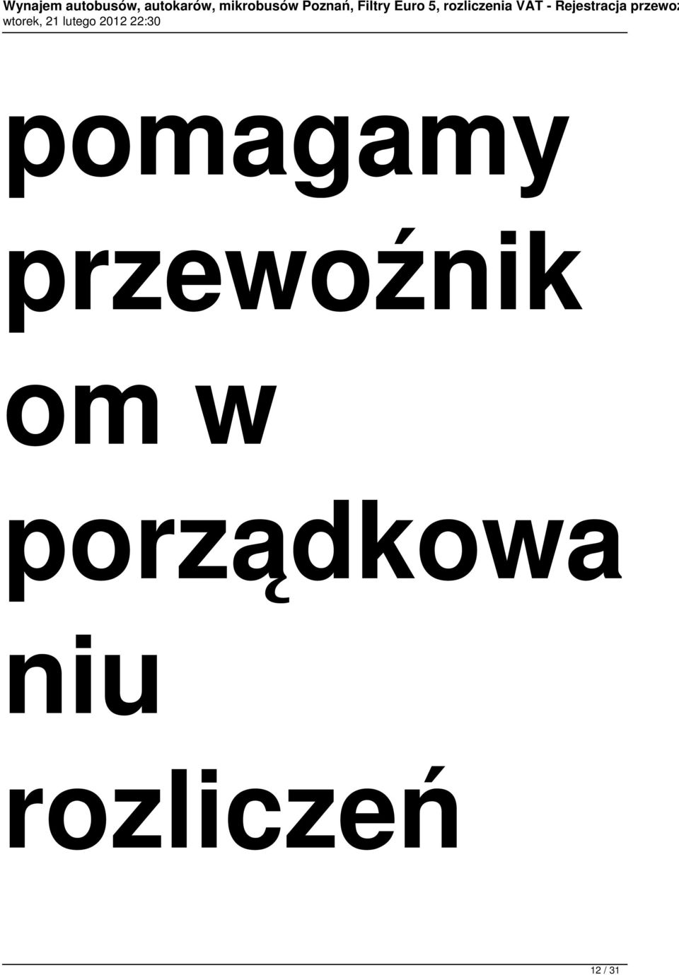 w porządkowa