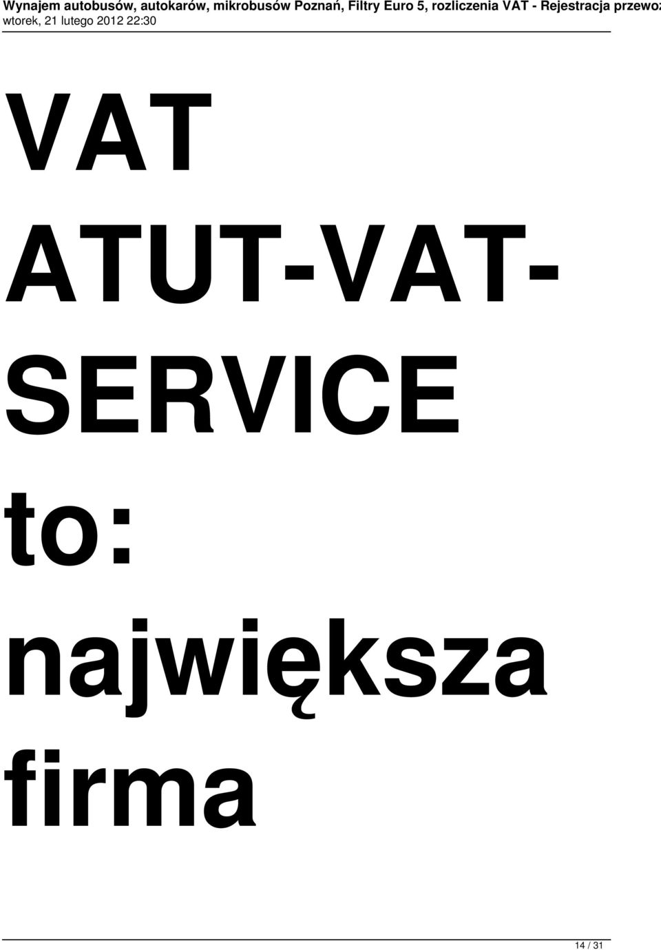 SERVICE to:
