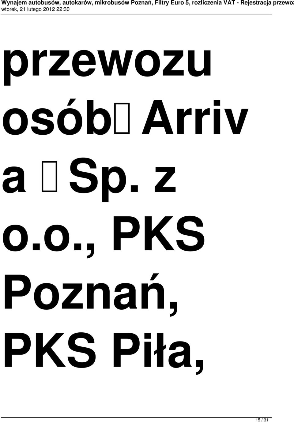 o., PKS Poznań,