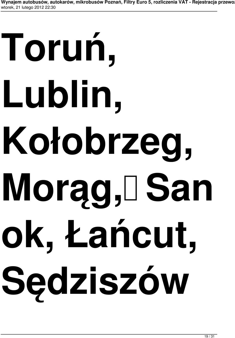 Morąg, San ok,