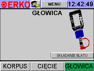 2.2.4 OPCJA GŁOWICA Stół ma możliwość zasilania urządzeń zewnętrznych podłączanych do przewodu hydraulicznego. Dodatkowo w wyposażeniu jest gniazdo na wtyczkę Jack 6.3, umożliwiające podłączenie wył.