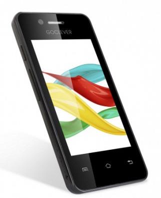 SMARTFON GOCLEVER QUANTUM 350 CECHY GŁÓWNE Dual SIM Ekran dotykowy 3,5 Aparat 2 Mpix System Android 4.