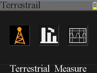 5.1 Terrestrial Measure (Pomiar DVB-T) Urządzenie wskaże SNR, CBER, VBER, wartość mocy, natężenia i jakości podłączonego sygnału. Szczegóły, patrz poniżej. : Status blokady.