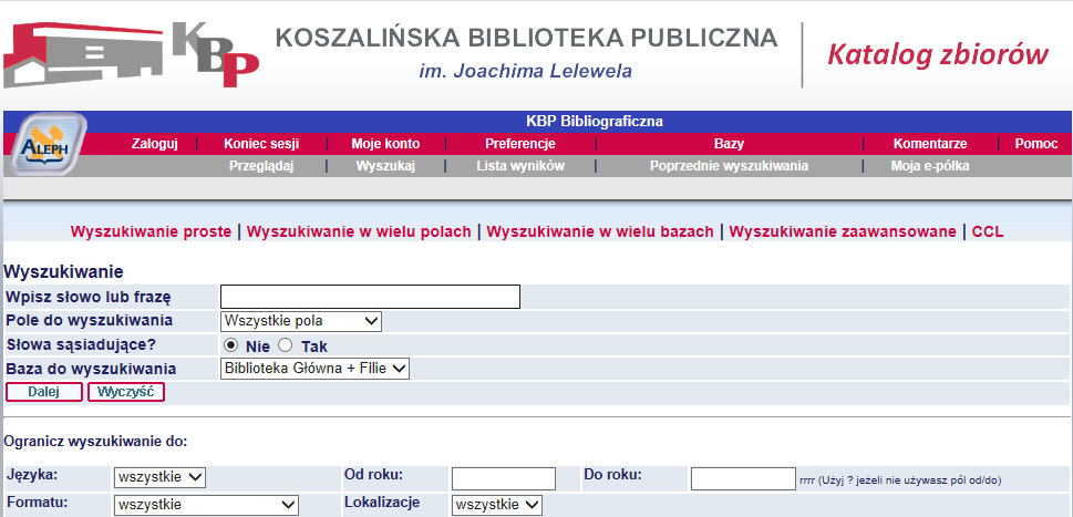 2. System dla Koszalińskiej Biblioteki Publicznej - połączenie wszystkich placówek bibliotecznych, Biblioteki Głównej i 10 filii na bazie nowoczesnych technologii komunikacyjnych oraz