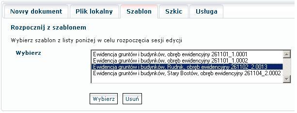 Dodatkowo można zdefiniować nowy wzorzec na podstawie pliku XML. W tym celu należy wskazać lokalny plik XML i dodać go do listy. 4.1.