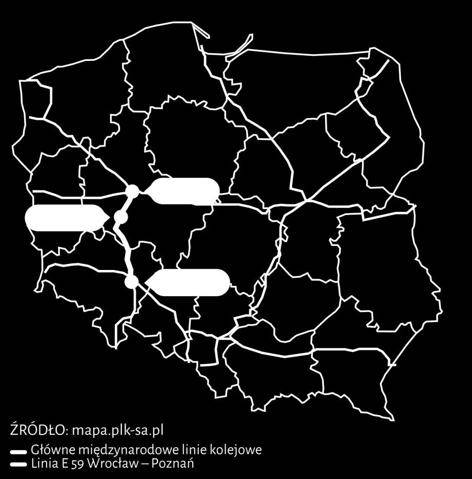 Zakres przedmiotowy projektu Modernizacja infrastruktury będzie polegać na dostosowaniu linii do prędkości: 160 km/h w ruchu pasażerskim oraz do 120 km/h w ruchu towarowym przy nacisku na oś 221 kn z