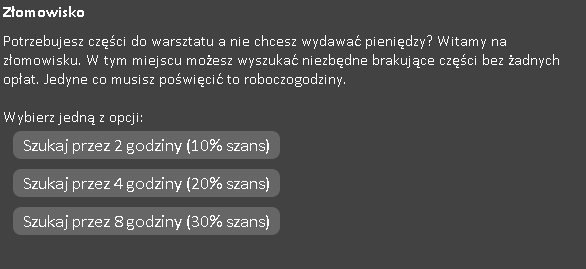 4.Agencja reklamowa W agencji reklamowej możesz wykupić usługi lub towary, które wpływają na Twoją szansę otrzymania unikalnych zleceń. 5.