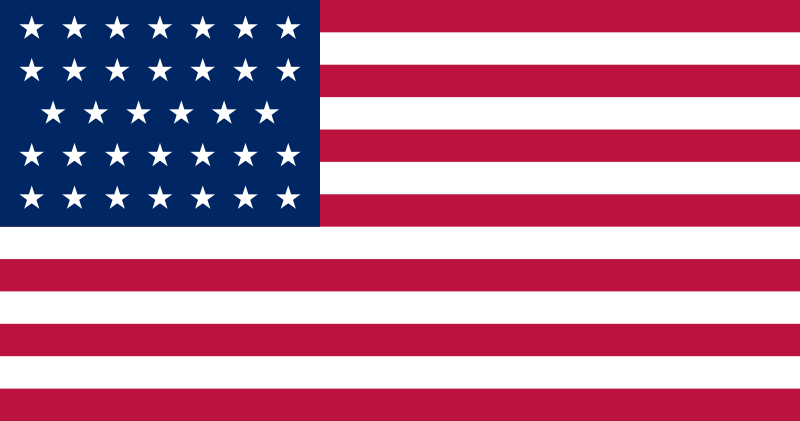 Flaga Unii w latach 1861-1863 źródło: