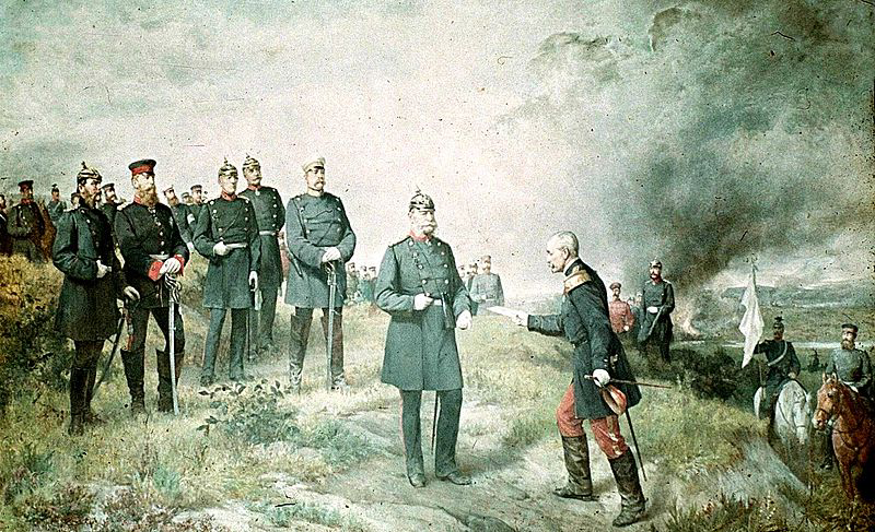 Dostarczenie listu Napoleona III do króla Wilhelma I na polu bitwy pod Sedanem