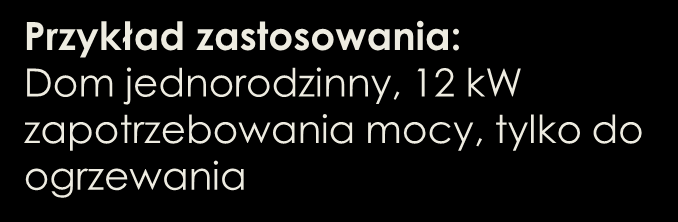 WYKORZYSTANIE MAPY GEOTERMALNEJ PLANOWANIE INWESTYCJI Kalkulacja ilości i głębokości otworów wiertniczych dla instalacji geotermalnej Przykład zastosowania: Dom jednorodzinny, 12 kw zapotrzebowania
