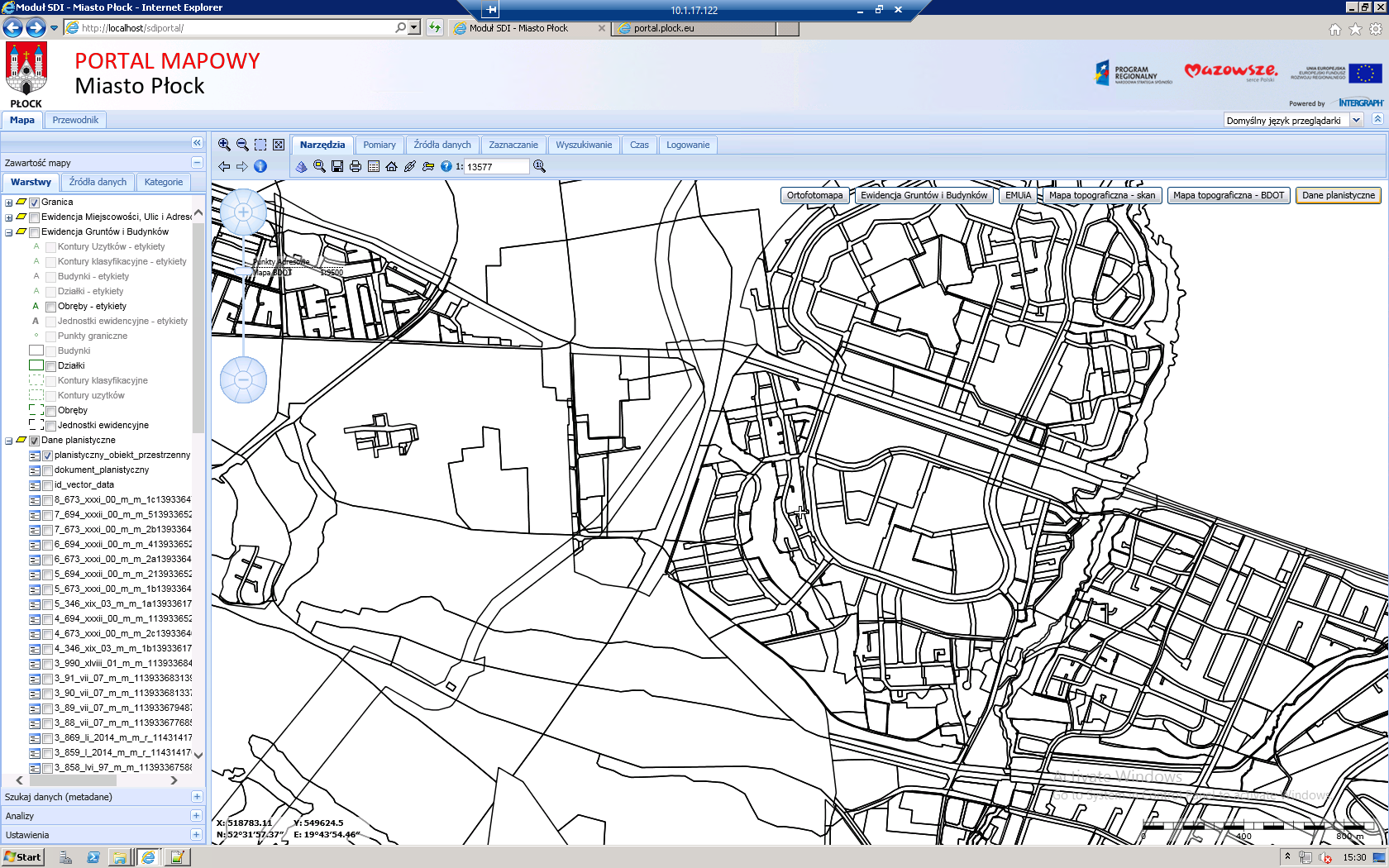 PORTAL MAPOWY Miejscowy Plan