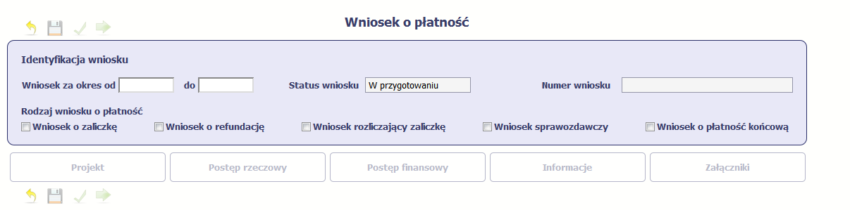 ekranie Projekt wybierz funkcję