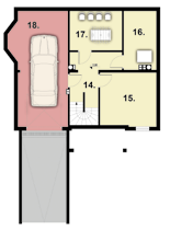 ARTINEX D98 Dorota 150,25 m 2 Pow. użytkowa 150,25 m 2 + garaż 27,65m 2 + kotłownia 8,45 m 2 Pow. zabudowy 100,85 m 2 Kubatura 472,45 m 3 6,95 m 35 o 18,67 x 18,63 m PIWNICA 14.