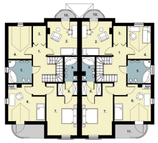 ARTINEX D56 Karolina 165,06 m 2 Pow. użytkowa 165,06 m 2 + garaż 22,55 m 2 Pow. zabudowy 299,67 m 2 Pow.