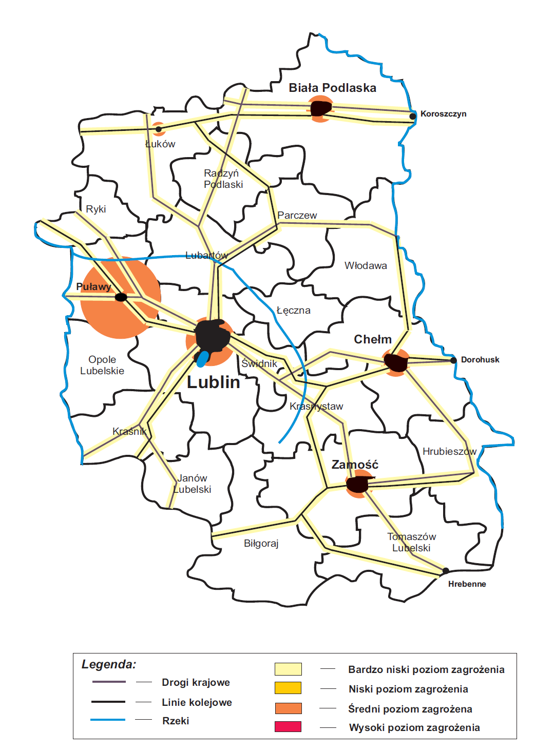 Mapa skażeń chemicznych