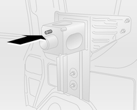 Pielęgnacja samochodu 135 Pojazdy CNG Pojazdy z CNG; koło zapasowe znajduje się w przestrzeni bagażowej. 1. Za pomocą klucza do kół odkręcić dwie śruby i wyjąć koło zapasowe z uchwytu.
