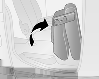 Schowki 49 Przestrzeń bagażowa Składanie oparć tylnych foteli Tylne oparcie jest podzielone na dwie części. Obie części można złożyć. Jeśli jest to konieczne, wyjąć osłonę przestrzeni bagażowej.