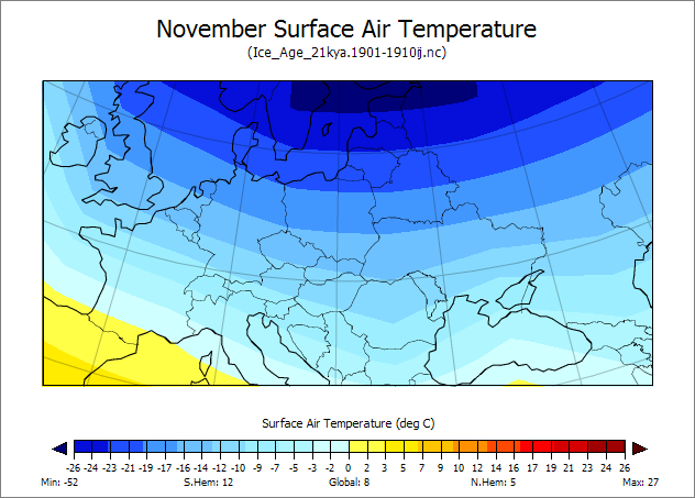 Średnia temperatura - październik W październiku w całym kraju panuje już sroga zima temperatury średnie tego miesiąca wahają się od -12 na