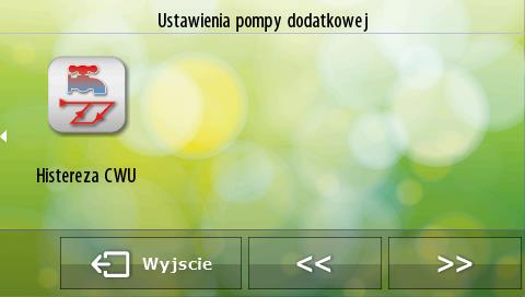 Instrukcja obsługi Można również dokonać zmiany temperatury załączenia pompy C.O. Jest to progowa wartość temperaturowa przy której pompa załączy się. Pompa C.O. pracować będzie nieprzerwanie, do czasu gdy temperatura C.