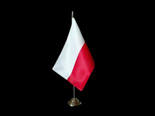 masztu minimum: ok. 36 cm. Flagi powinny być wykonane z tkaniny flagowej, sztucznej satyny lub innego zbliżonego gatunkowo materiału.