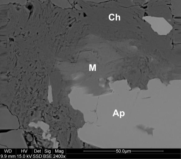 Fig. 5.2.6. Dyfraktogramy rentgenowskie materiału z drobnych lamin występujących w marmurach złocistych (stan powietrzno suchy).