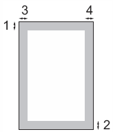 Rozdział Obszar druku Na poniższym rysunku zaznaczono obszary na papierze ciętym, które nie są drukowane.