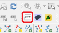 Rysunek 12 - Dostępne warstwy WFS. Rysunek 13 - Wczytane obiekty w aplikacji Quantum GIS.