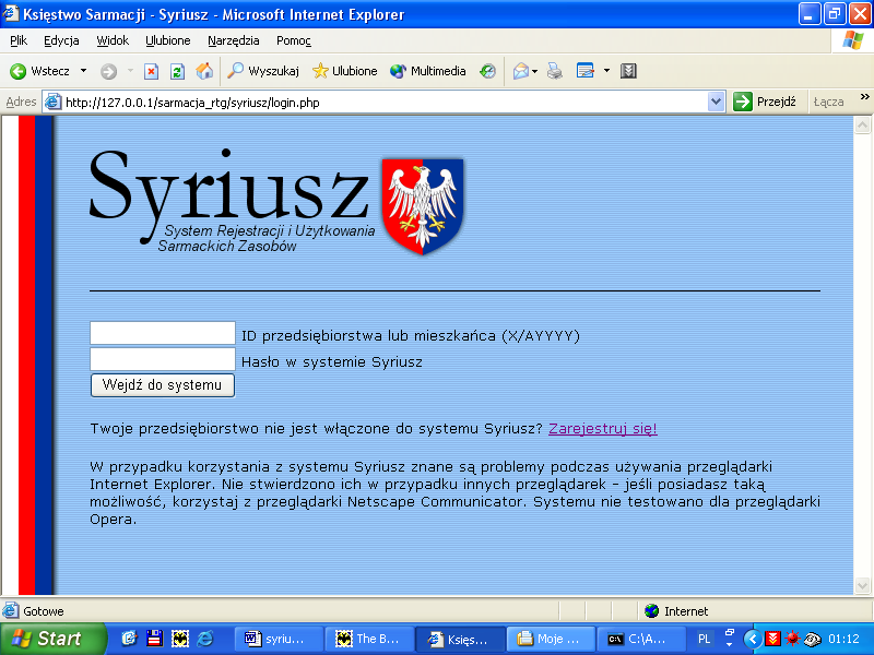 Syriusz jest systemem automatycznej gospodarki Księstwa Sarmacji.