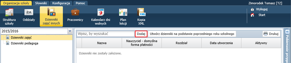 Jak rozpocząć pracę z systemem UONET+? 16/17 Plan lekcji z wybranego tygodnia można skopiować na wskazane tygodnie roku szkolnego.