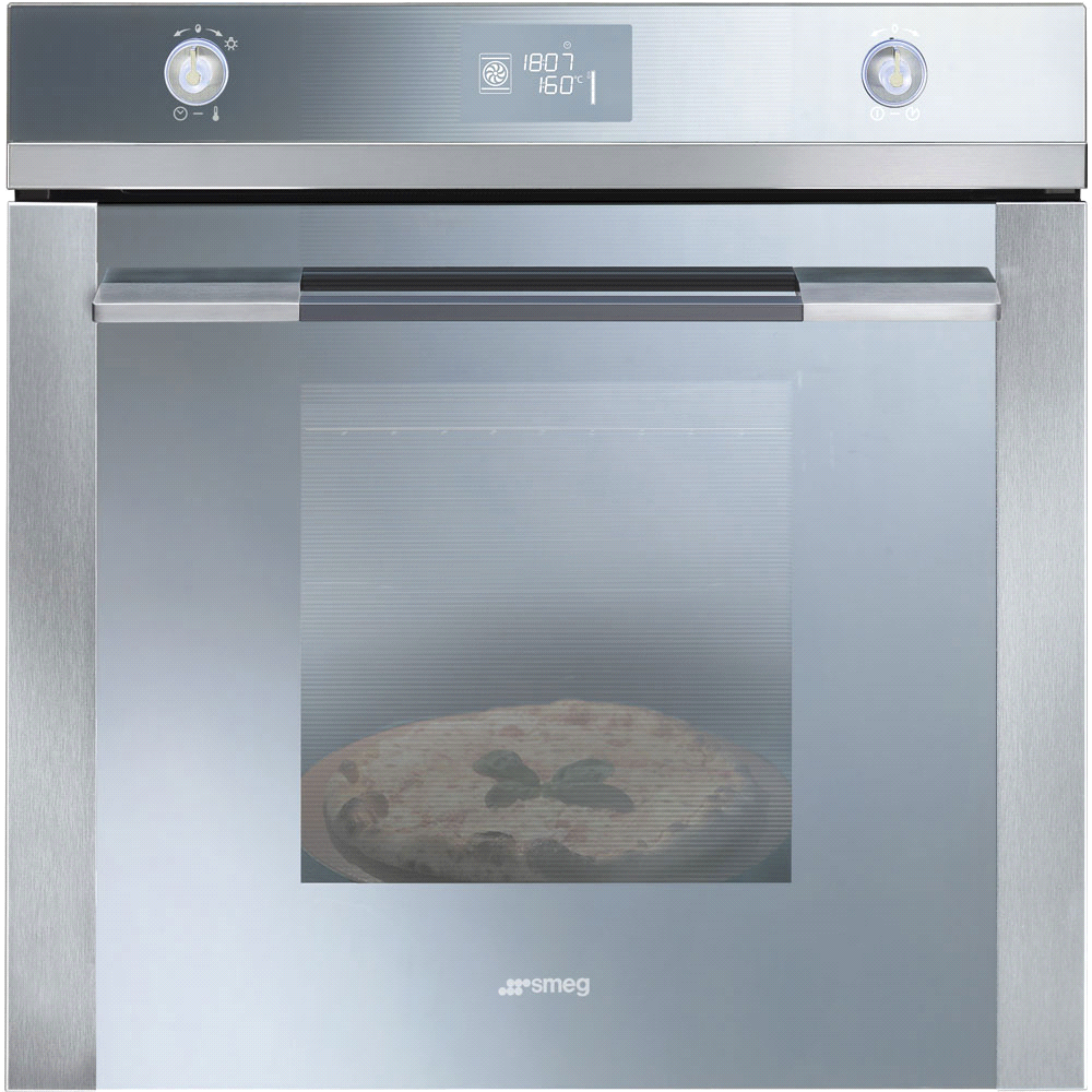 SFP125PZE Nowość linea Piekarnik elektryczny z czyszczeniem pirolitycznym, wysokość: 60 cm, klasa A+, duży i przejrzysty wyświetlacz LCD, zawiasy Silent Close, funkcja Pizza EAN13: 8017709218737