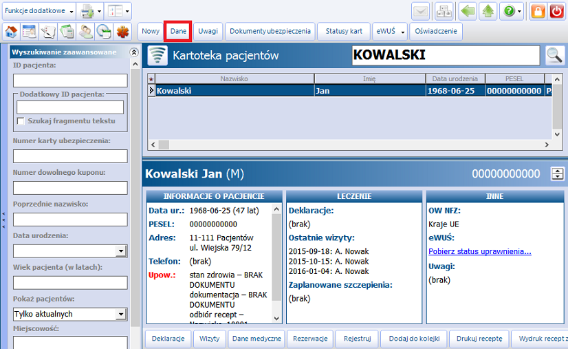 Konfiguracja modułu 3.