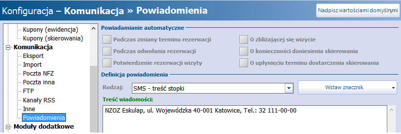 Konfiguracja modułu Rozdział Konfiguracja modułu 3.