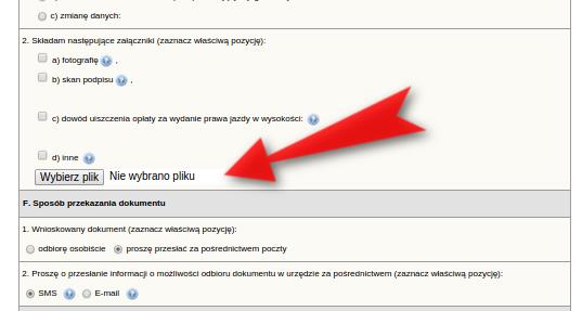 Krok 8: Po wypełnieniu formularza i dodaniu załączników klikamy przycisk Dalej.