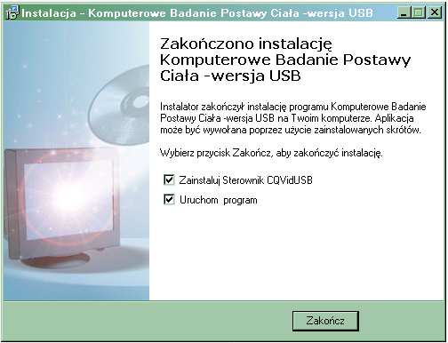 Po akceptacji (naciśnięcie Dalej ) program instalatora rozpoczyna kopiowanie i rejestrację plików.