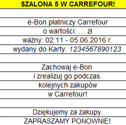 Załącznik nr 4 - Lista Placówek biorących udział w Akcji Szalona 5 z Kartą Szalona 5 lub Karta Seniora Nazwa Miasto Adres Carrefour Bełchatów Kolejowa 4 Carrefour Biała Podlaska Jana III Sobieskiego