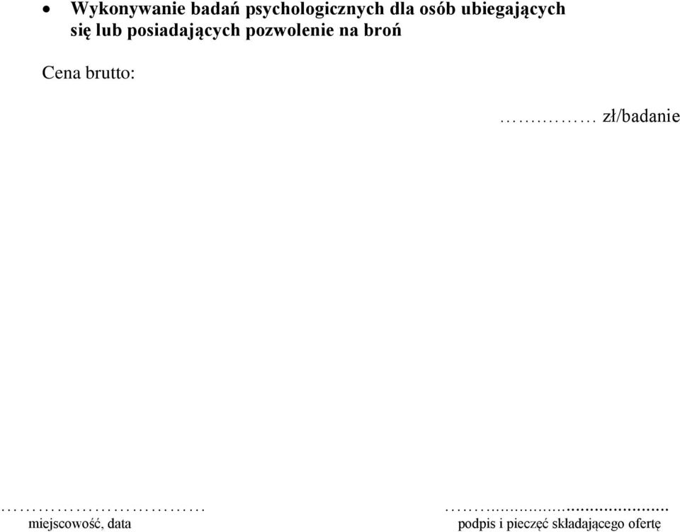 ubiegających się lub