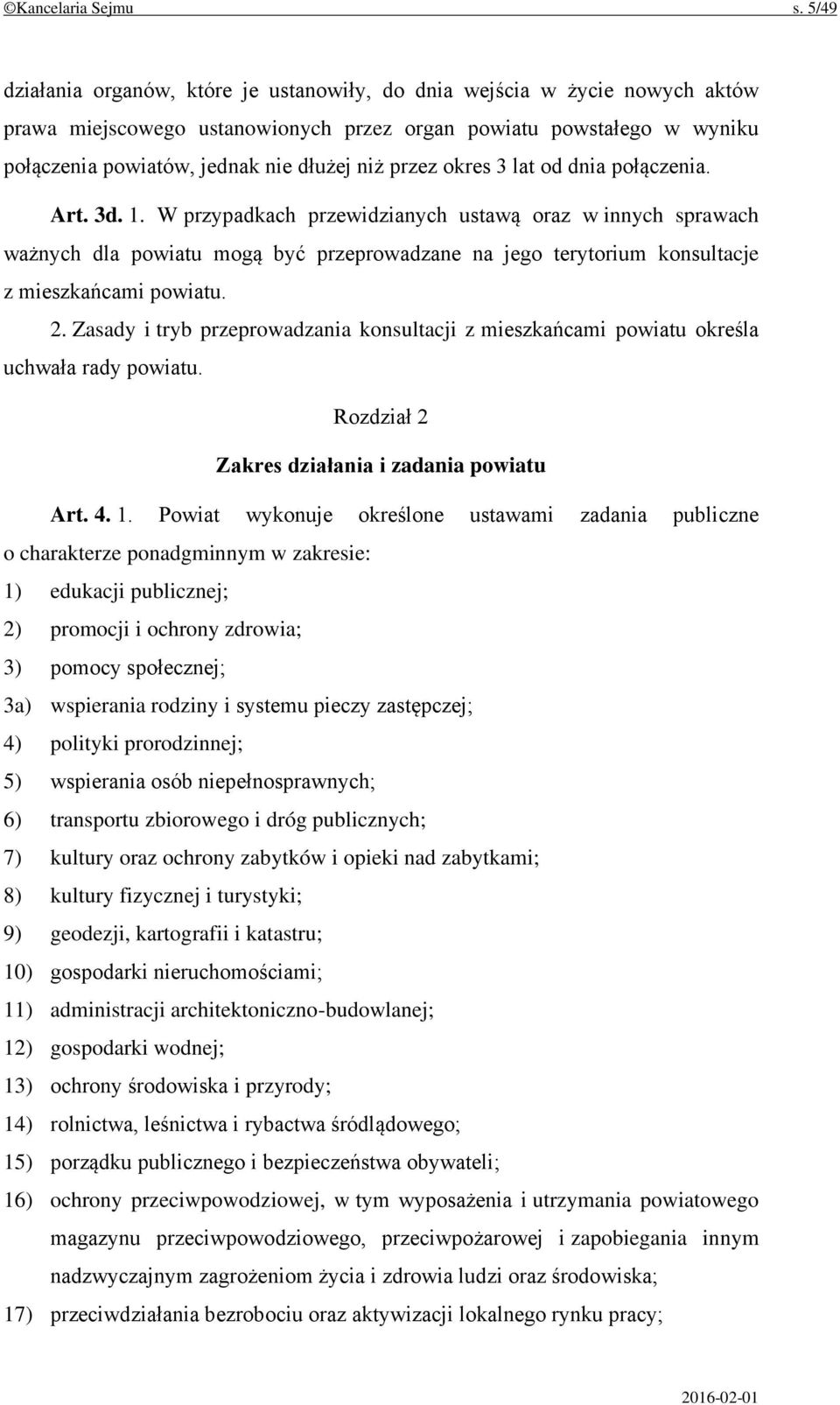 przez okres 3 lat od dnia połączenia. Art. 3d. 1.