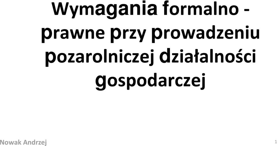 pozarolniczej