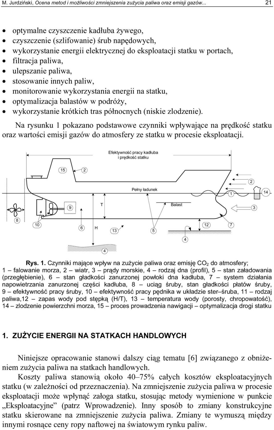stosowanie innych paliw, monitorowanie wykorzystania energii na statku, optymalizacja balastów w podróży, wykorzystanie krótkich tras północnych (niskie zlodzenie).