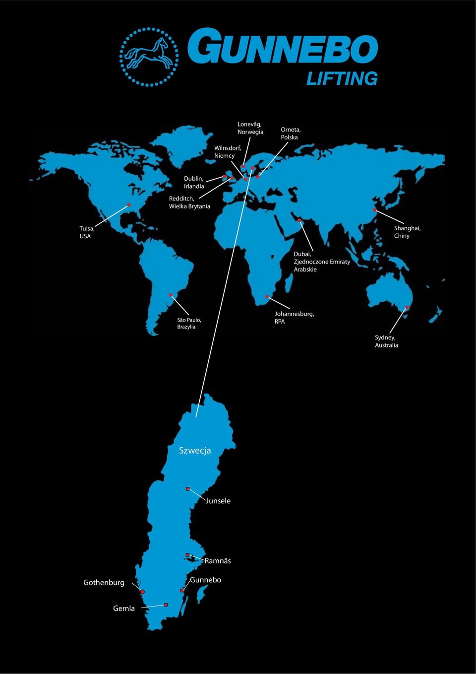 São Paulo, Brazylia Johannesburg, RPA Sydney,