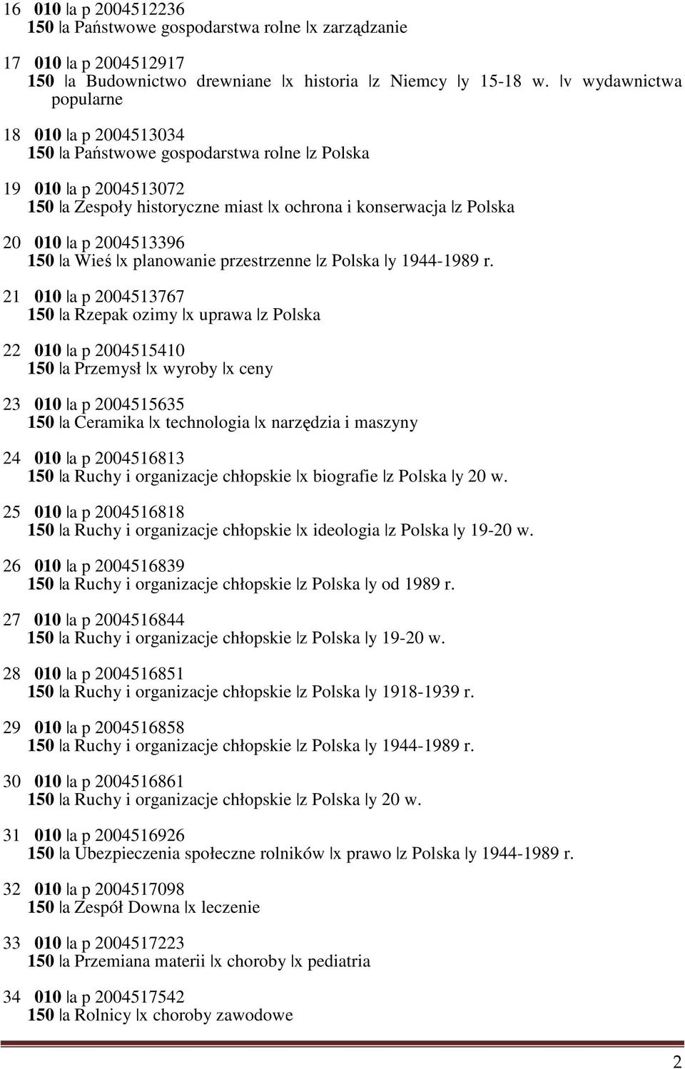 150 a Wieś x planowanie przestrzenne z Polska y 1944-1989 r.