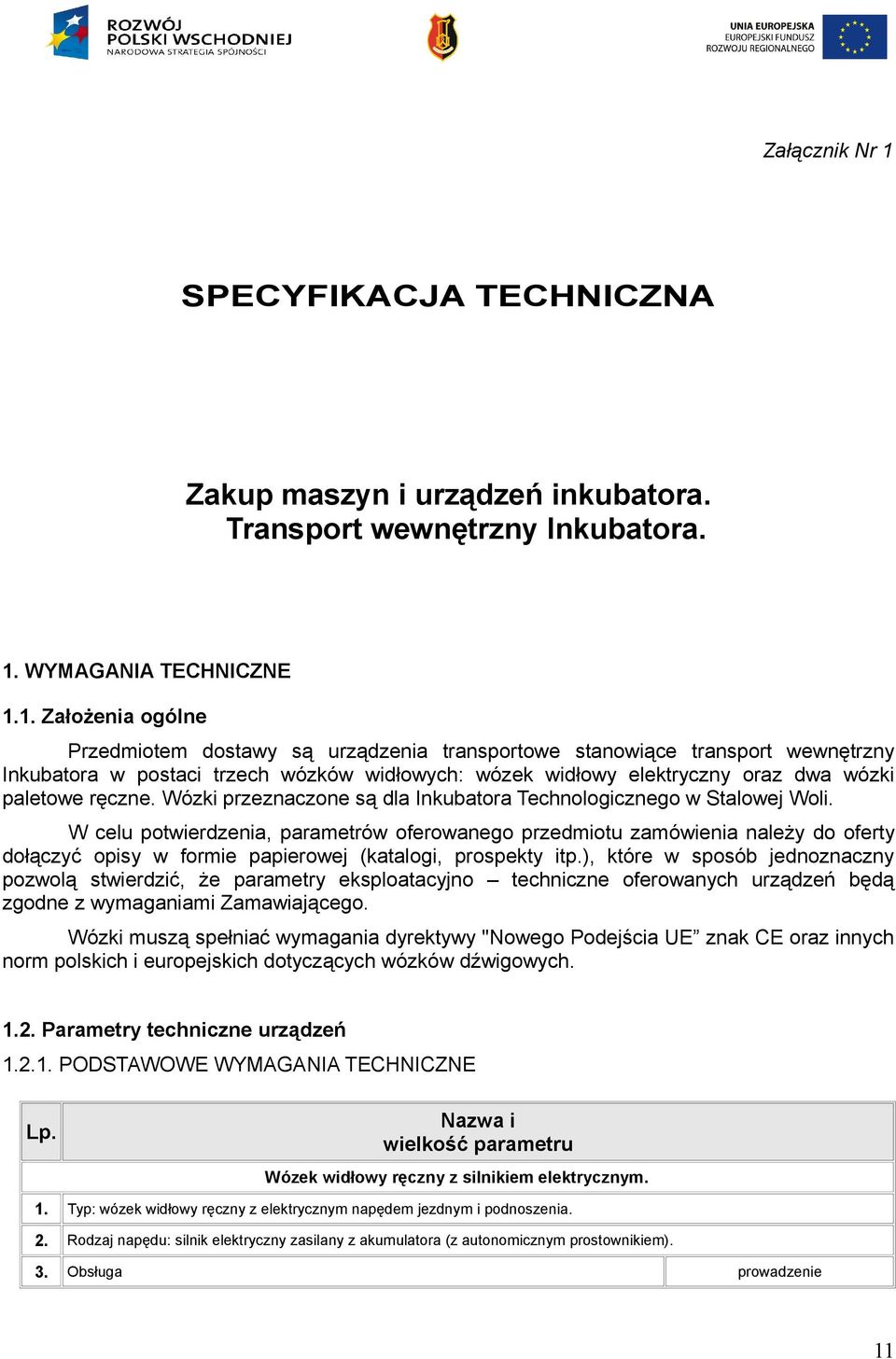 WYMAGANIA TECHNICZNE 1.