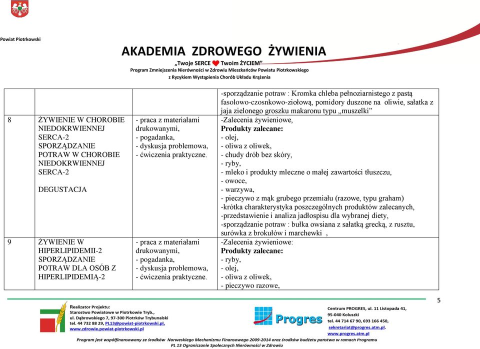 -Zalecenia żywieniowe, - chudy drób bez skóry, - mleko i produkty mleczne o małej zawartości tłuszczu, - owoce, - warzywa, - pieczywo z mąk grubego