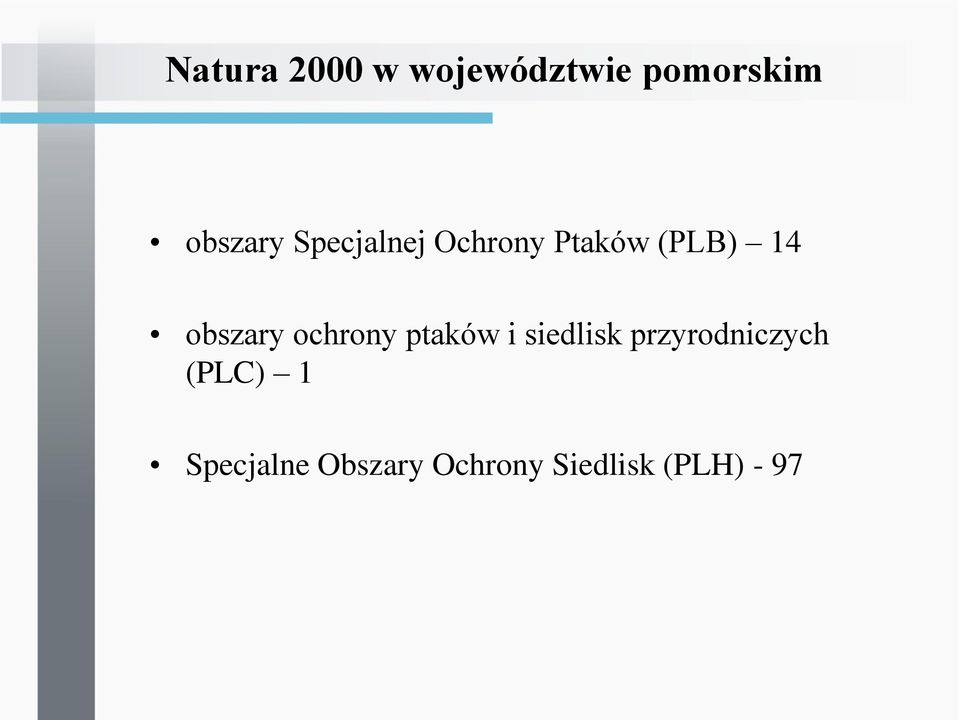 ochrony ptaków i siedlisk przyrodniczych