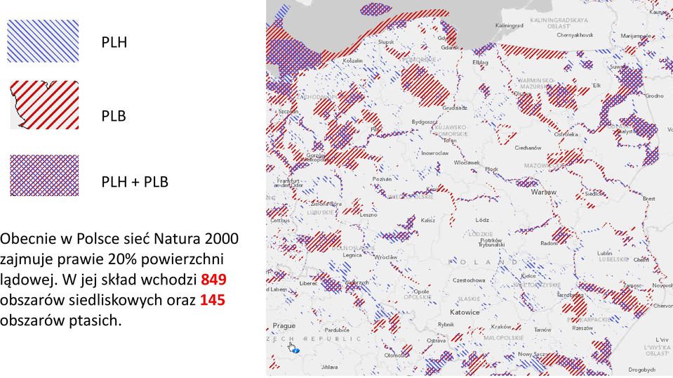 powierzchni lądowej.