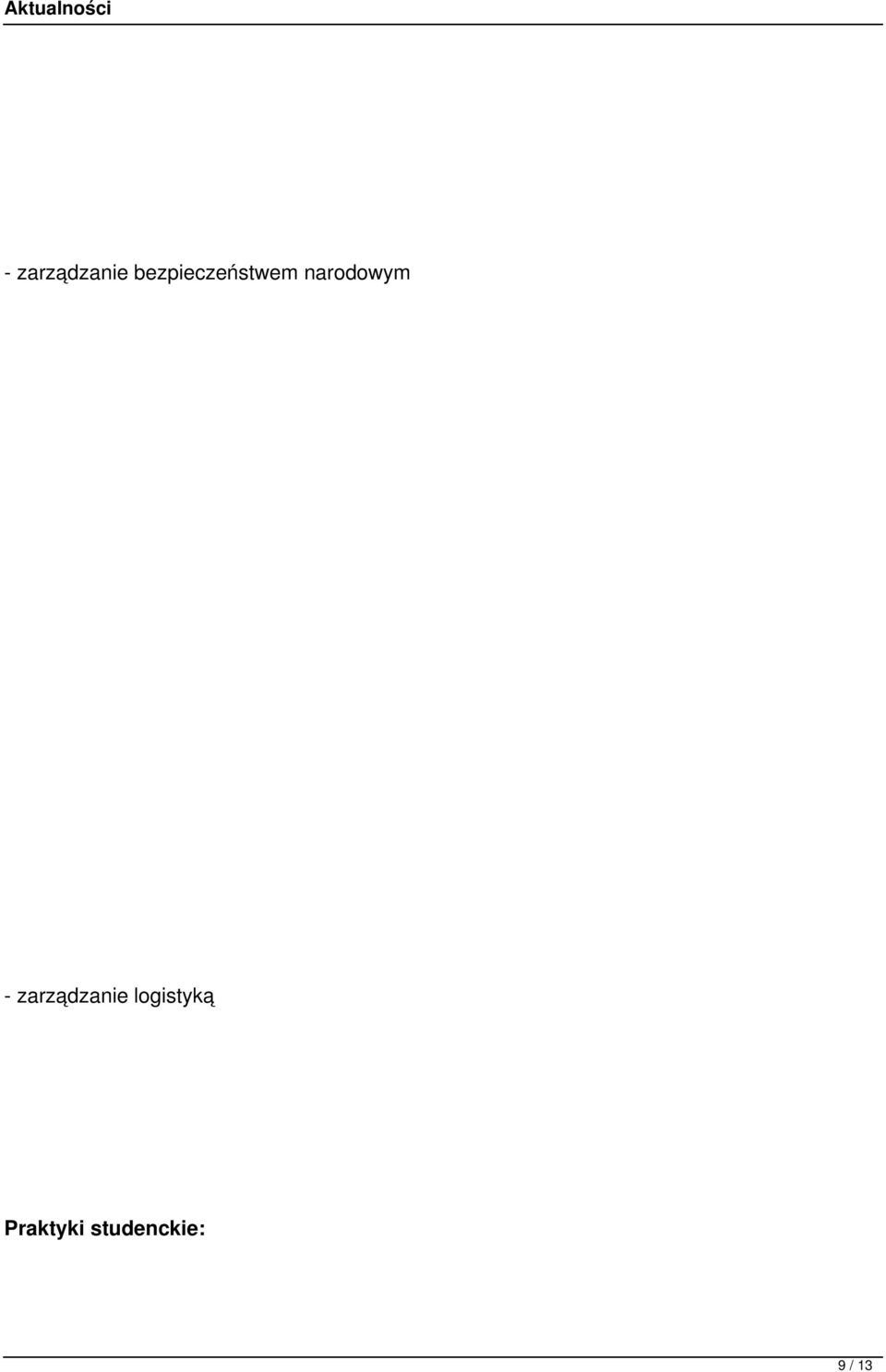 narodowym  logistyką