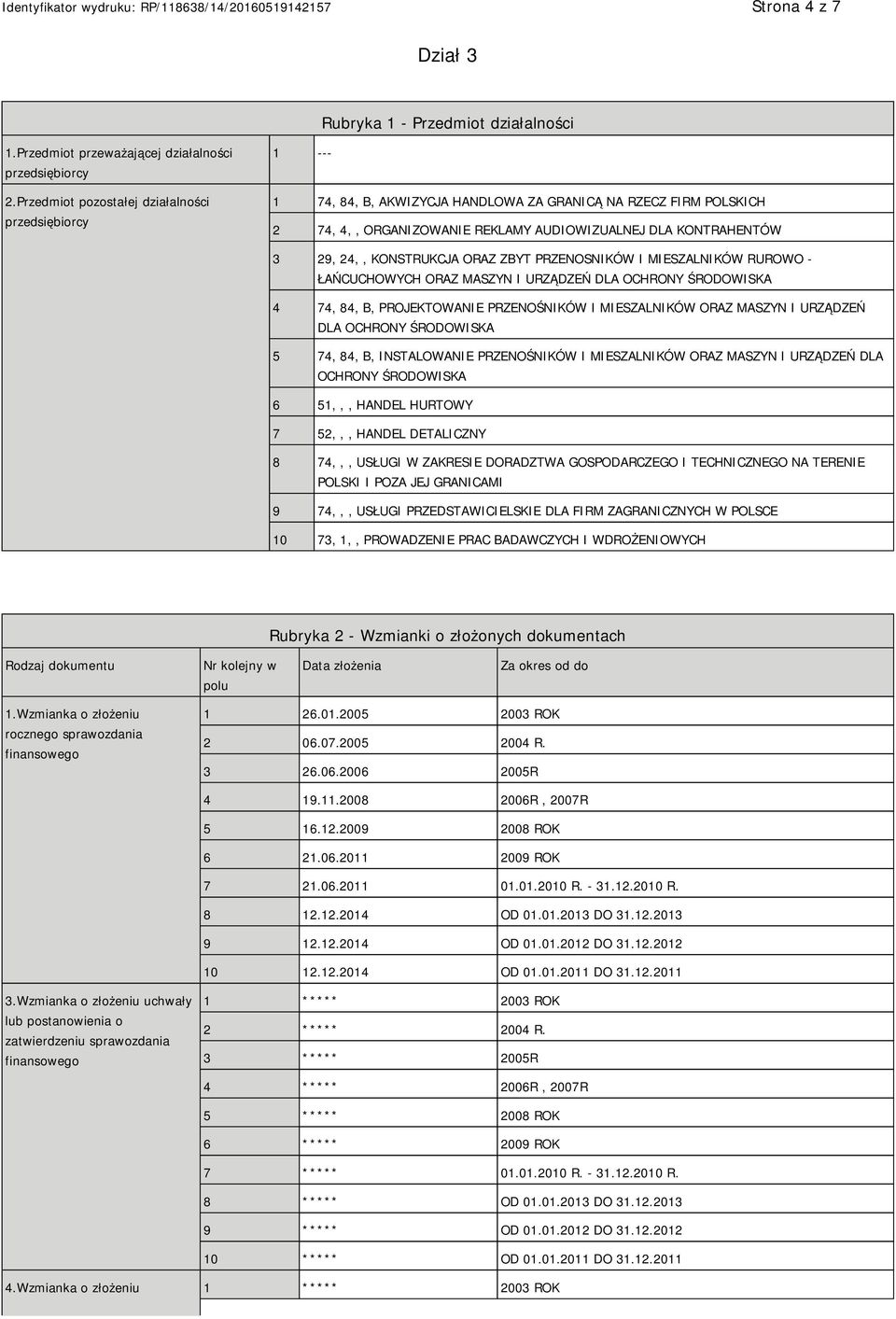 KONSTRUKCJA ORAZ ZBYT PRZENOSNIKÓW I MIESZALNIKÓW RUROWO - ŁAŃCUCHOWYCH ORAZ MASZYN I URZĄDZEŃ DLA OCHRONY ŚRODOWISKA 4 74, 84, B, PROJEKTOWA PRZENOŚNIKÓW I MIESZALNIKÓW ORAZ MASZYN I URZĄDZEŃ DLA