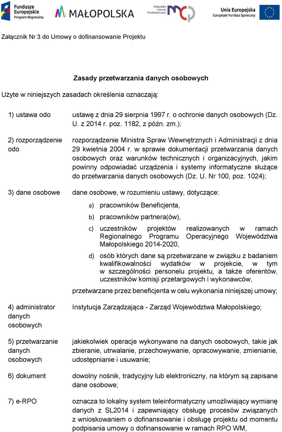 w sprawie dokumentacji przetwarzania danych osobowych oraz warunków technicznych i organizacyjnych, jakim powinny odpowiadać urządzenia i systemy informatyczne służące do przetwarzania danych