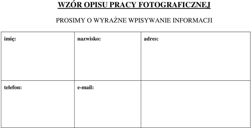 WYRAŹNE WPISYWANIE